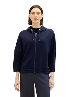 Damska bluza TOM TAILOR z kapturem, 10668-niebieski kapitan nieba, S - Bluzy damskie - miniaturka - grafika 1