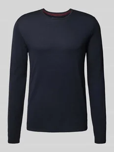 Sweter o kroju regular fit z imitacji dzianiny z czystej bawełny - Swetry męskie - miniaturka - grafika 1