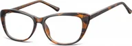 Okulary korekcyjne, oprawki, szkła - Sunoptic Okulary oprawki korekcyjne Kocie Oczy zerówki CP129G szylkret - miniaturka - grafika 1