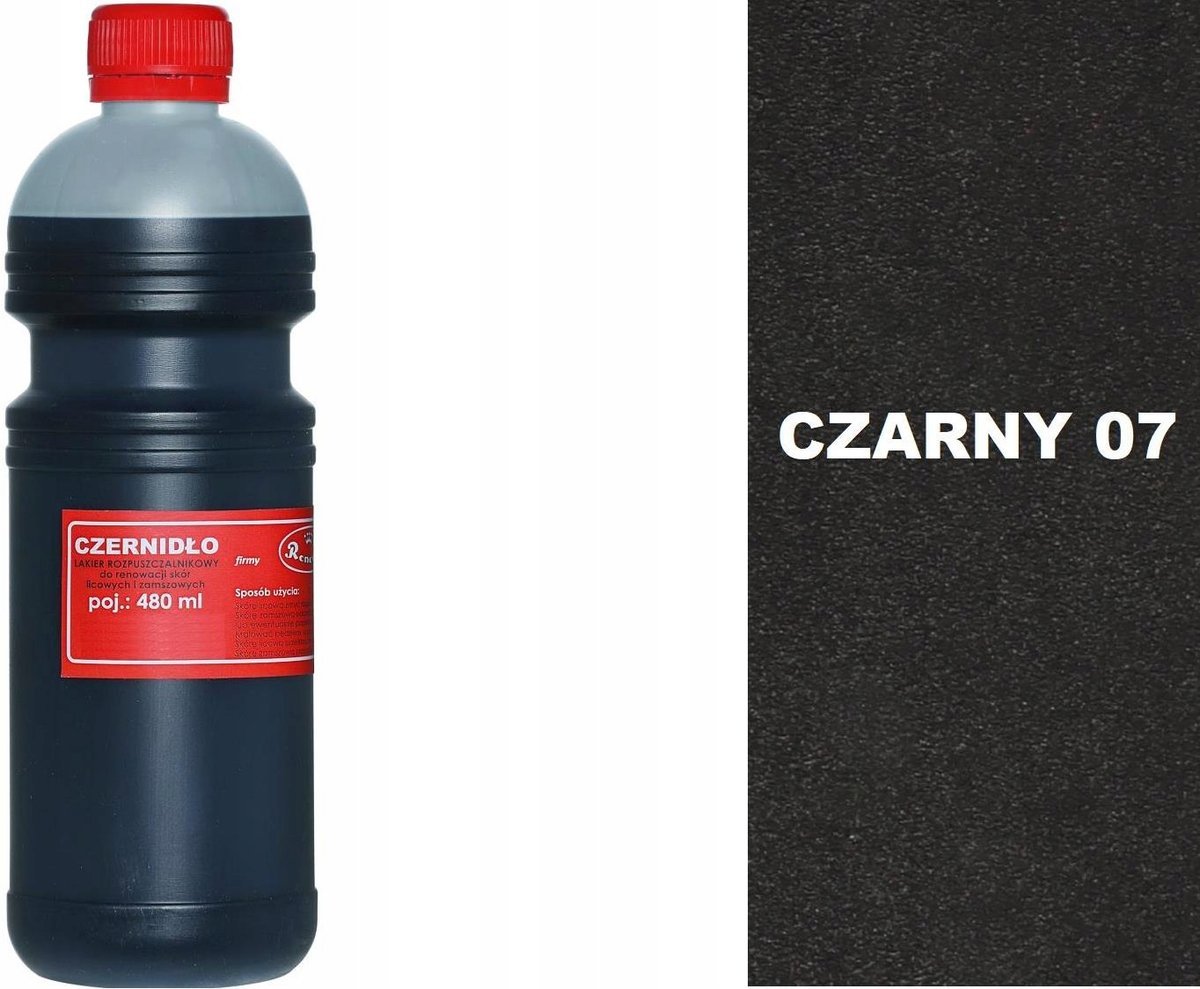 G13-12 CZERNIDŁO Renoskór UNIWERSALNA FARBA do Skóry Licowej Zamszu Nubuku