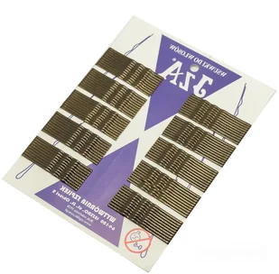 Wsuwki IZA karbowane ZŁOTE nakrapiane 6 cm 100 SZTUK - Ozdoby do włosów - miniaturka - grafika 1