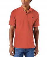 Koszulki męskie - Koszulka Wrangler REFINED POLO 112352859 Burnt Sienna S - miniaturka - grafika 1