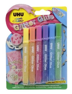 UHU Klej brokatowy Creative Glitter 6 kolorów - Artykuły biurowe - miniaturka - grafika 2