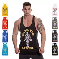 Koszulki sportowe męskie - Gold's Gym Męska kamizelka Muscle Joe Premium Stringer Vest Top, Schwarz (Black), XXL - miniaturka - grafika 1