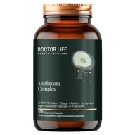 Suplementy naturalne - Doctor Life Mushroom Complex, 100 kapsułek - miniaturka - grafika 1