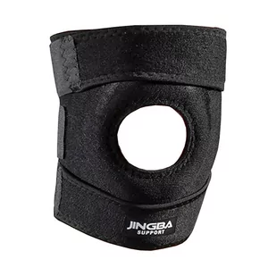 JINGBA SUPPORT Knee Support 6008 Stabilizator Kolana Black - Ściągacze i opaski sportowe - miniaturka - grafika 1