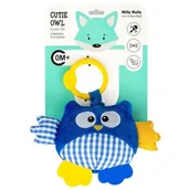 Zawieszki dla dzieci i niemowląt - Zawieszka pluszowam Sówka niebieska - miniaturka - grafika 1