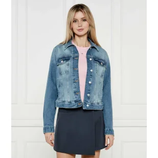 Tommy Jeans Jeansowa kurtka Slim Fit - Kurtki damskie - miniaturka - grafika 1