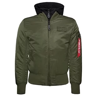 ALPHA INDUSTRIES Męska kurtka bomberka MA-1 D-Tec, ciemnozielona/czarna, XXL, ciemnozielony/czarny, XXL - Kurtki męskie - miniaturka - grafika 1