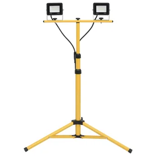vidaXL Reflektor LED ze stojakiem 2x20 W zimne białe światło 149659 - Lampy pozostałe - miniaturka - grafika 1