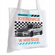 Torby i wózki na zakupy - Torba Bawełniana biała dla Kierowcy Na Prezent ekologiczna Trwały Nadruk - miniaturka - grafika 1