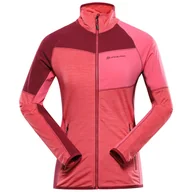 Bluzy sportowe damskie - Bluza damska Alpine Pro Onneca 2 Rozmiar: M / Kolor: różowy - miniaturka - grafika 1