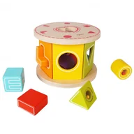 Sortery dla dzieci - Classic World Drewniany Kolorowy Sorter Kształtów Classic World Literki CW5008 - miniaturka - grafika 1