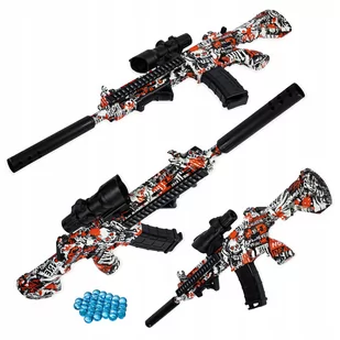 Pistolet Karabin Automatyczny Na Kulki Żelowe 70Cm - Zabawki militarne - miniaturka - grafika 1