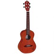 Ortega RU5 ukulele sopranowe z pokrywą drzewa świerkowego oraz korpusem z drewna sapeli, satynowe wykońc