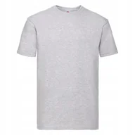 Koszulki męskie - T-shirt Gruba Koszulka Męska 100% Bawełna Fruit Loom 610440 SZARY L - miniaturka - grafika 1