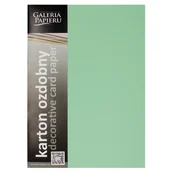 Papier do drukarek - Karton ozdobny A4 210g Gładki zielony satynowy (20) - miniaturka - grafika 1