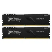 Pamięci RAM - Kingston FURY 32GB 2x16GB 3200MHz CL16 Beast Black - miniaturka - grafika 1