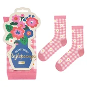 Skarpetki damskie - Skarpetki Wszystkiego Najlepszego Kwiaty-35–40 - miniaturka - grafika 1