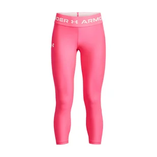 Dziecięce Legginsy UNDER ARMOUR ARMOUR ANKLE CROP 1373950-653 – Różowy - Legginsy - miniaturka - grafika 1