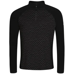 Męska koszulka Zulu Merino 240 Zip Long Rozmiar: L / Kolor: czarny - Koszulki sportowe męskie - miniaturka - grafika 1