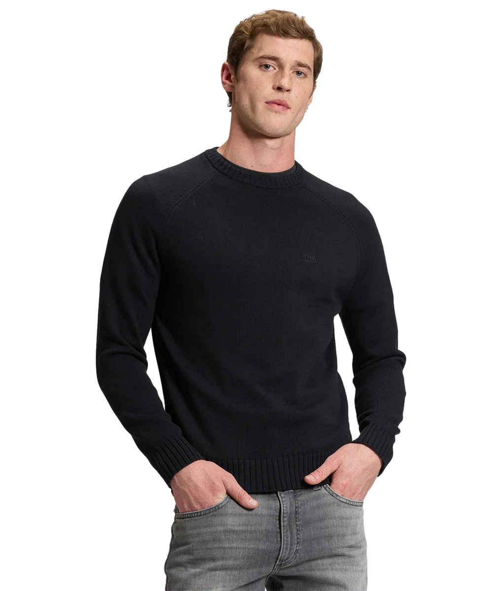Sweter Lee RAGLAN SWEATER 112386279 Black XL
