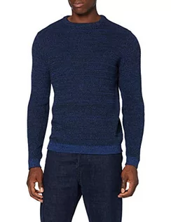 Swetry męskie - Blend 20711222 sweter męski, niebieski, S - grafika 1