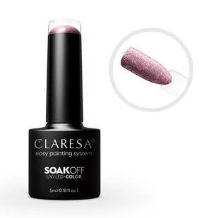 Claresa Claresa, Full Glitter, lakier hybrydowy 4, 5 ml - Lakiery hybrydowe - miniaturka - grafika 1