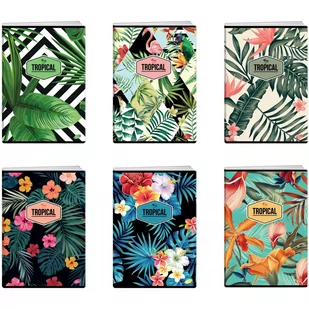 ELISA Zeszyt w kratkę A5 okł.miękka TROPICAL A10 EL-M10-060-KA5 - Zeszyty szkolne - miniaturka - grafika 1