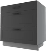 Meble kuchenne - Bergamo Szafka Dolna D3E/80 Hettich Grafit Mat - miniaturka - grafika 1