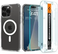 Etui i futerały do telefonów - Spigen Etui + szkło Ultra Hybrid Mag Pack do MagSafe do iPhone 16 Pro Max, przezroczysto-białe - miniaturka - grafika 1
