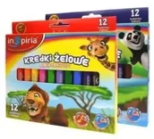 Kredki, ołówki, pastele i pisaki - Kredki żelowe 12 kolorów - InSpiria - miniaturka - grafika 1