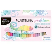 Masy plastyczne - Derform Plastelina Kidea pastelowe 24 kolory - DERFORM - miniaturka - grafika 1