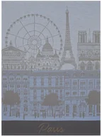 Ściereczki, gąbki, czyściki - Le Jacquard Fran ais Ściereczka kuchenna Paris Panorama Szara - miniaturka - grafika 1