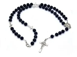 Różaniec benedyktyński LAWA WULKANICZNA rozpinany - Różańce - miniaturka - grafika 1