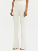 Spodnie damskie - Rinascimento Spodnie materiałowe CFC0122830003 Biały Regular Fit - miniaturka - grafika 1