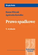 Podręczniki dla szkół wyższych - C.H. Beck Prawo spadkowe - Hanna Witczak, Agnieszka Kawałko - miniaturka - grafika 1