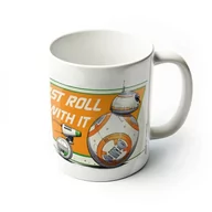Kubki - Kubek PYRAMID POSTERS, Star Wars: The Rise of Skywalker (Just Roll With It), biały, 315 ml - miniaturka - grafika 1