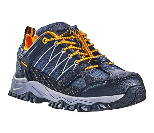 Black Crevice Dziecięce buty trekkingowe, niskie cięcie, wodoodporne buty trekkingowe, wysokiej jakości buty sportowe do aktywności na świeżym powietrzu, wyściełane buty trekkingowe dla dzieci z