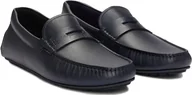 Półbuty męskie - Mokasyny męskie skórzane HUGO BOSS eleganckie półbuty lordsy r. 42 28 cm - miniaturka - grafika 1