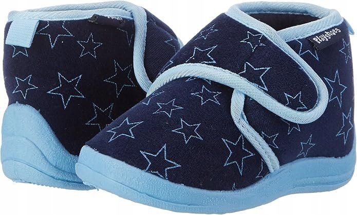 Playshoes Kapcie Zapinane Na Rzep Niebieskie Gwiazdki 26-27 Ż7J