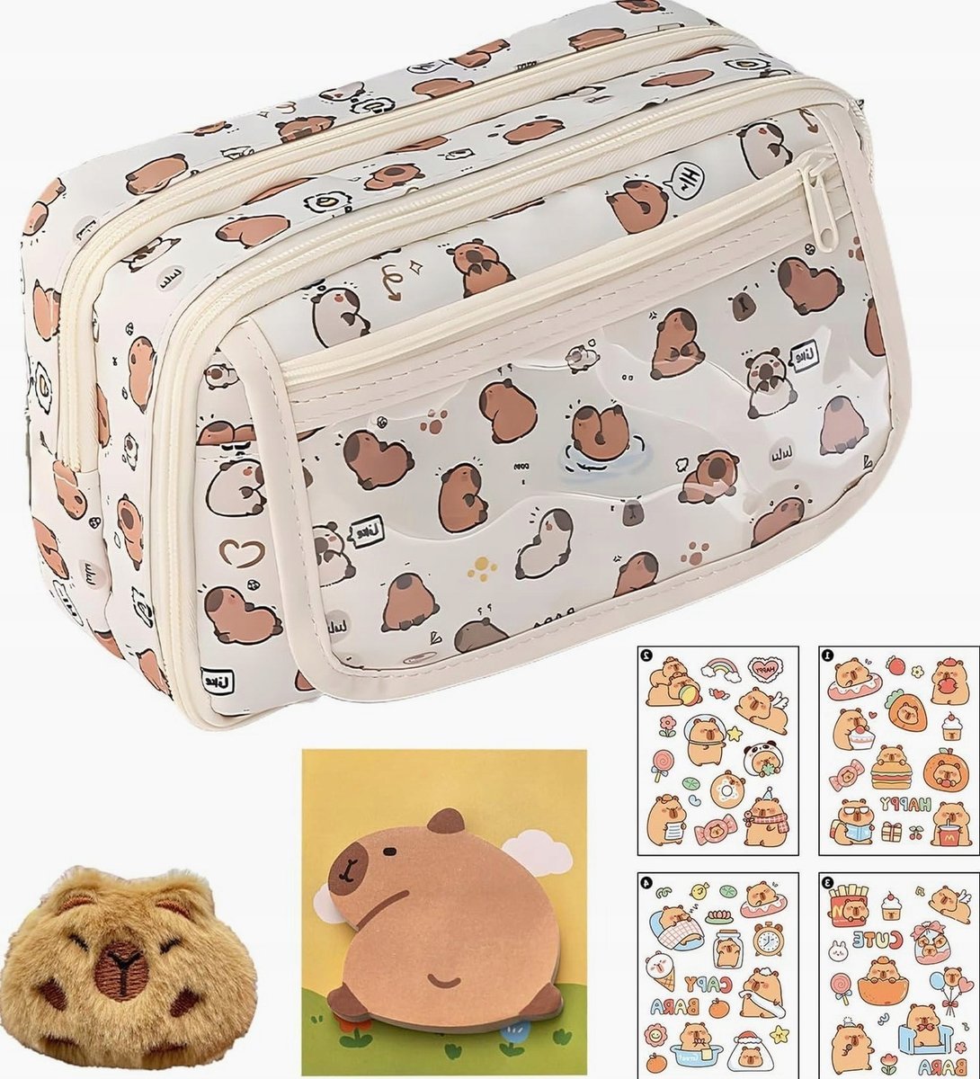 PIÓRNIK 21X7X13CM SZKOLNY BIUROWY ORGANIZER KIESZENIE TRWAŁY UROCZY MODNY