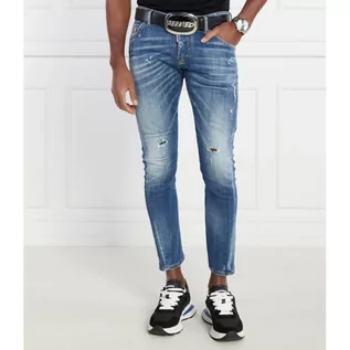 Spodnie męskie - Dsquared2 Jeansy Sexy Twist Jean | Slim Fit | denim - grafika 1