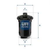 Filtry paliwa - Filtr paliwa UFI Filtry 31.712.00 - miniaturka - grafika 1