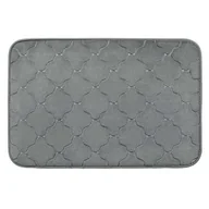 Dywaniki łazienkowe - Dywanik łazienkowy Napoli 40 x 60 cm szary - miniaturka - grafika 1