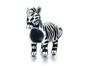 Charmsy - Pandora Valerio.pl Rodowany srebrny charms do zebra jednorożec unicorn srebro 925 NEW111 NEW111 - miniaturka - grafika 1