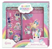 Przybory szkolne - Różowy zestaw przyborów szkolnych dla dzieci jednorożec Sweet Dreams - miniaturka - grafika 1