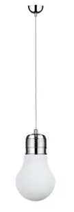 Britop BULB Zwis 1 źródło chrom/Biały 2820102 - Lampy sufitowe - miniaturka - grafika 1