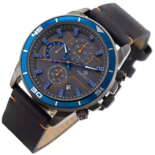 Zegarek ZEGAREK MĘSKI PERFECT CH02L - CHRONOGRAF (zp351j) + BOX - Zegarki męskie - miniaturka - grafika 2