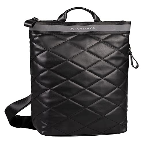 TOM TAILOR Mica City plecak damski, 13 l, czarny, czarny, 32x11,5x35, 003874